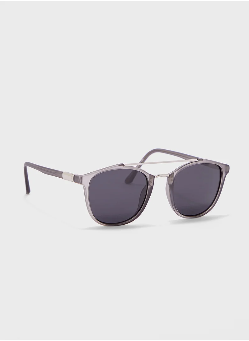 روبرت وود Polarized Lens With Spring Arms Round Sunglasses