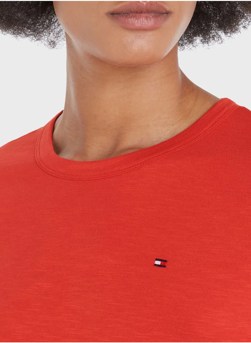 TOMMY HILFIGER Crew Neck Knitted Top