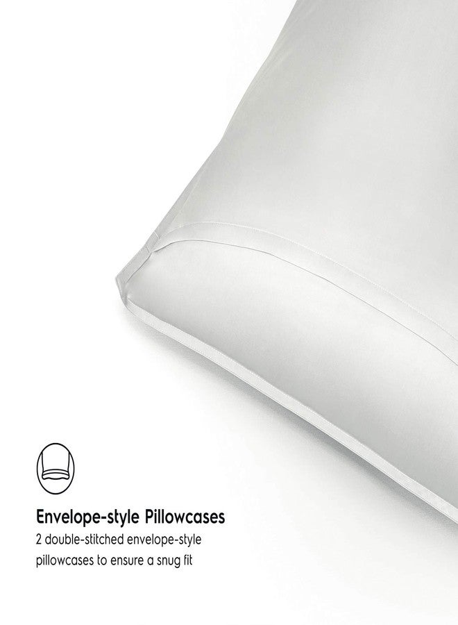 Tafts Duvet Cover Queen Size, 3 Piece Set, Pure 100% Viscose Derived from Bamboo, Luxuriously Soft, Silky Smooth and Cooling, 2 Pillowcases (Queen, Ivory White) - Image 4