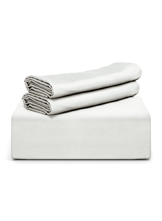Tafts Duvet Cover Queen Size, 3 Piece Set, Pure 100% Viscose Derived from Bamboo, Luxuriously Soft, Silky Smooth and Cooling, 2 Pillowcases (Queen, Ivory White) - Image 1