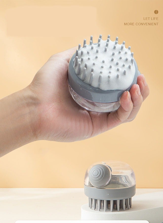 Ergonomic Scalp Scrubber, Scalp Scrubber Head Massager Hair Scrubber for Washing Hair and Body, Great Silicone Body Scrubbers for Use in Shower for Men, Women, Kids - Image 1