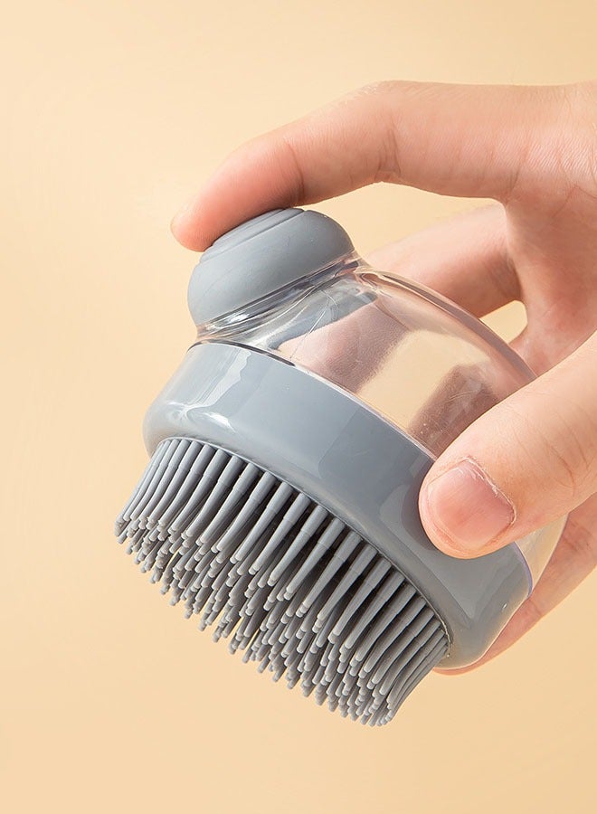 Ergonomic Scalp Scrubber, Scalp Scrubber Head Massager Hair Scrubber for Washing Hair and Body, Great Silicone Body Scrubbers for Use in Shower for Men, Women, Kids - Image 4