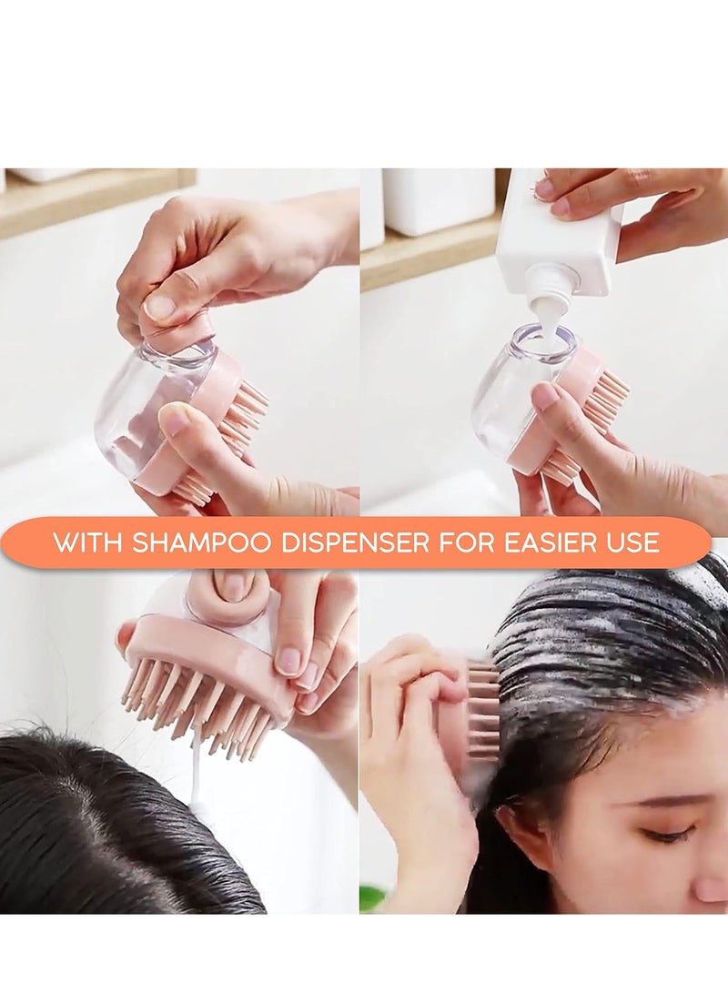 Ergonomic Scalp Scrubber, Scalp Scrubber Head Massager Hair Scrubber for Washing Hair and Body, Great Silicone Body Scrubbers for Use in Shower for Men, Women, Kids - Image 3