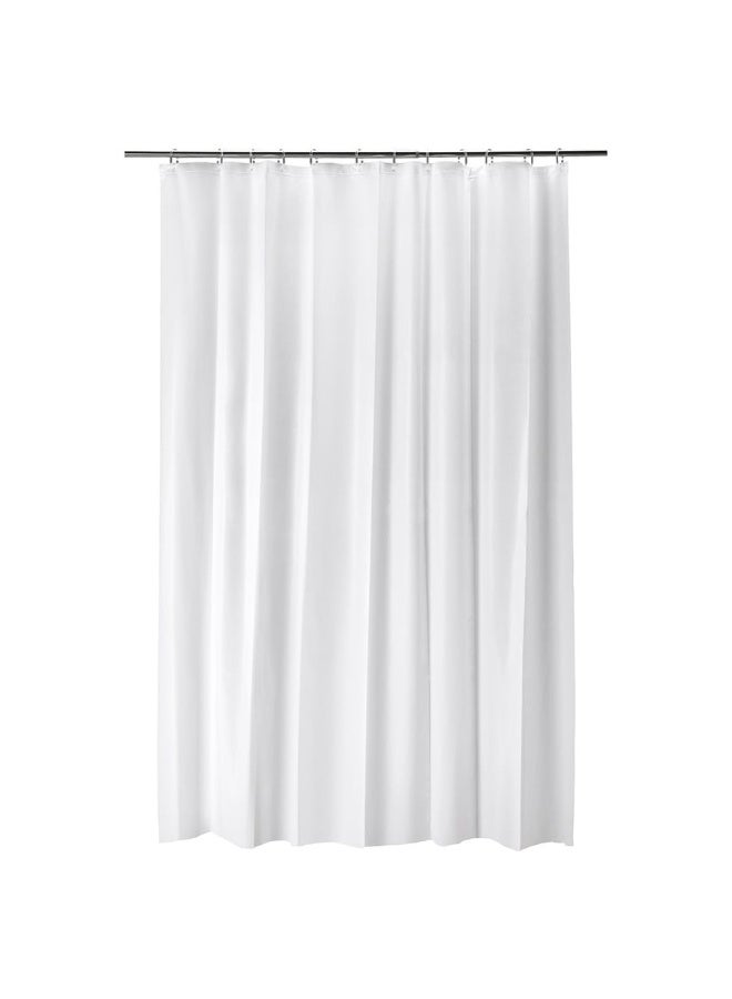 IKEA Shower Curtain, White Waterproof Curtain, Simple and Elegant Design, Easy to Clean, Can be Cut to Your Required Length, Perfect for Keeping Bathroom Dry and Preventing Water Leakage, Durable and Practical Material for Everyday Use - Image 2
