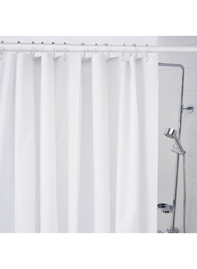 IKEA Shower Curtain, White Waterproof Curtain, Simple and Elegant Design, Easy to Clean, Can be Cut to Your Required Length, Perfect for Keeping Bathroom Dry and Preventing Water Leakage, Durable and Practical Material for Everyday Use - Image 4