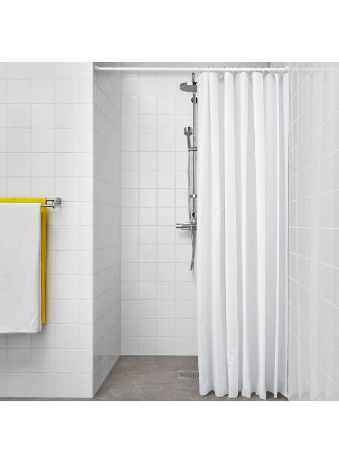 IKEA Shower Curtain, White Waterproof Curtain, Simple and Elegant Design, Easy to Clean, Can be Cut to Your Required Length, Perfect for Keeping Bathroom Dry and Preventing Water Leakage, Durable and Practical Material for Everyday Use - Image 5