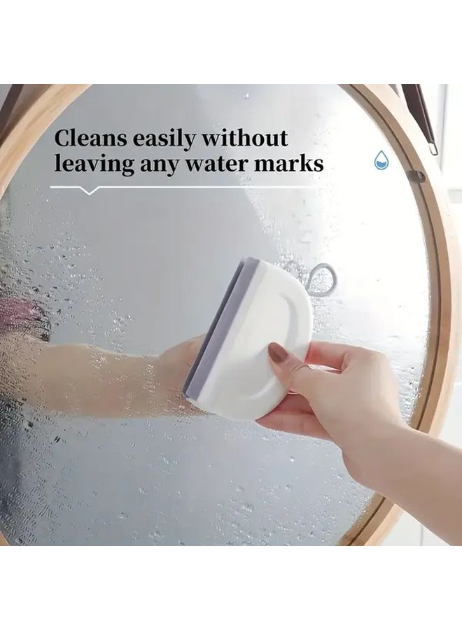 Heavy Duty Multi Purpose Squeegee with Soft Blade White Single Pack Non Scratch Cleaning Tool for Bathroom Kitchen Windows Mirrors Glass Surfaces Efficient Water Removal Streak Free Finish Ergonomic Handle Durable Plastic Home Office Commercial Use Easy Clean Maintain Shower Squeegee - Image 1