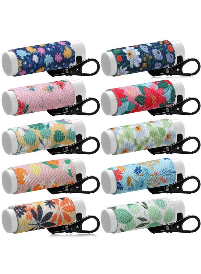 سوريو مجموعة من 10 قطع من حامل مرطب الشفاه من Sureio، سلسلة مفاتيح، حامل أحمر شفاه مضغوط، حامل ملمع شفاه، سلسلة مفاتيح، مشبك مرن لأحمر الشفاه (طراز عتيق) - Image 1