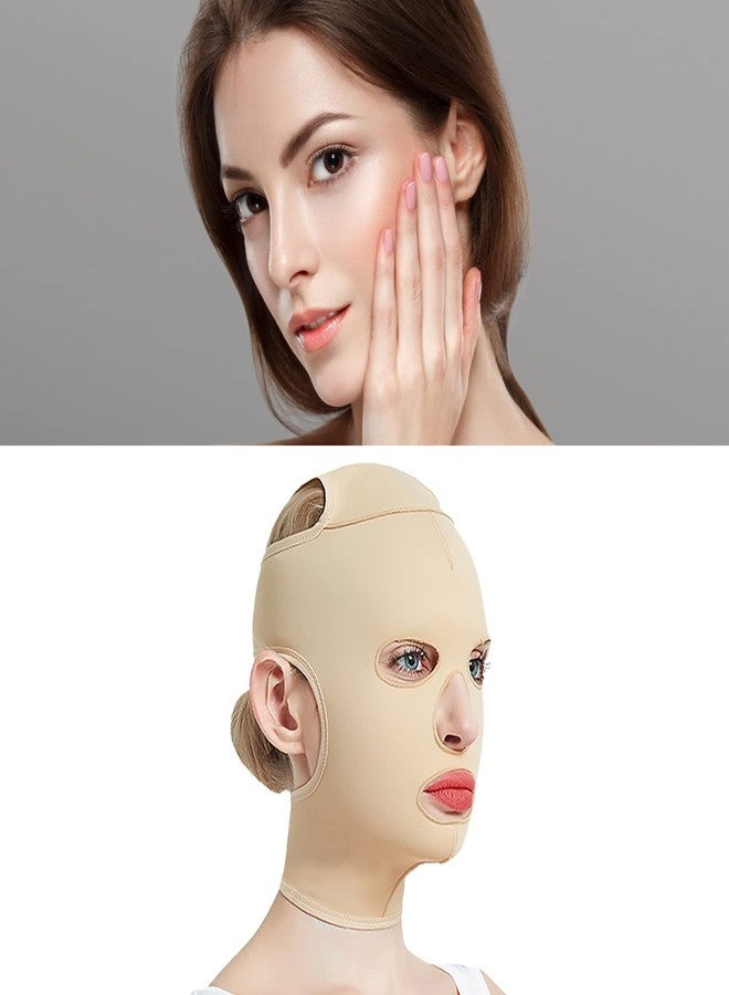 Qinlorgo Vline Slimming Face Girdle Full Face Lifting Brace Antiwrinkle Face Shaping Daily Use (M) - Image 4