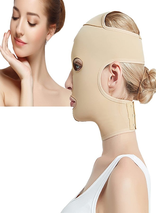 Qinlorgo Vline Slimming Face Girdle Full Face Lifting Brace Antiwrinkle Face Shaping Daily Use (M) - Image 3