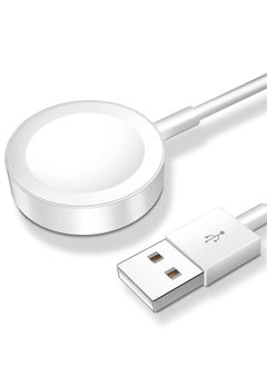 ELTRAZONE 𝟐𝟎𝟐𝟐 𝐔𝐩𝐠𝐫𝐚𝐝𝐞𝐝 for Apple Watch Charger Magnetic Fast Charging Cable [Portable] Magnetic Wireless Charging Compatible with Apple Watch Series Ultra/8/7/6/SE/SE2/5/4/3/2/1-[3.3ft/1M] White  - Image 1