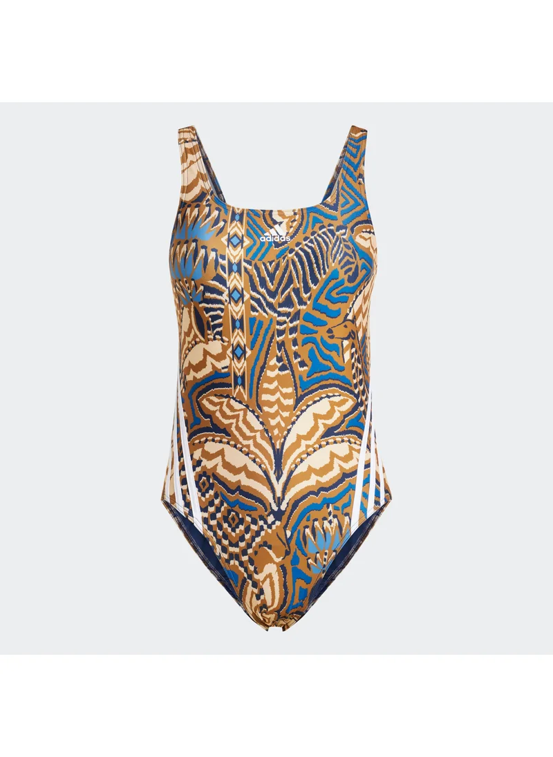 Adidas Adidas x Farm Swimsuit 3 stripes