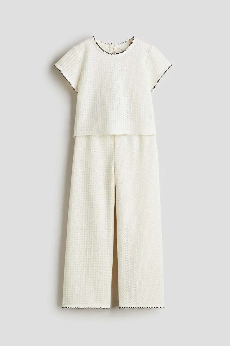 H&M 2-piece jacquard-knit set