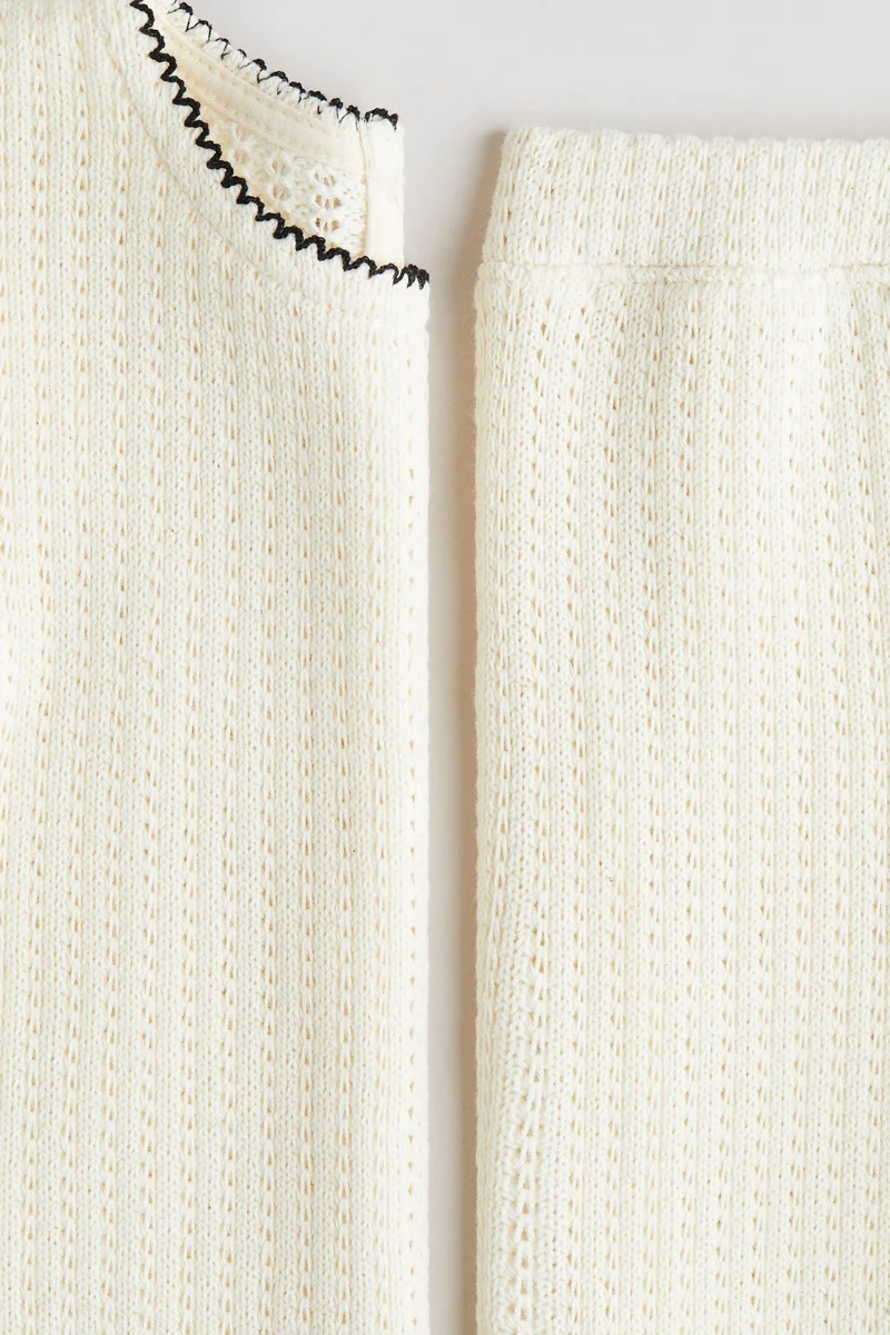 H&M 2-piece jacquard-knit set