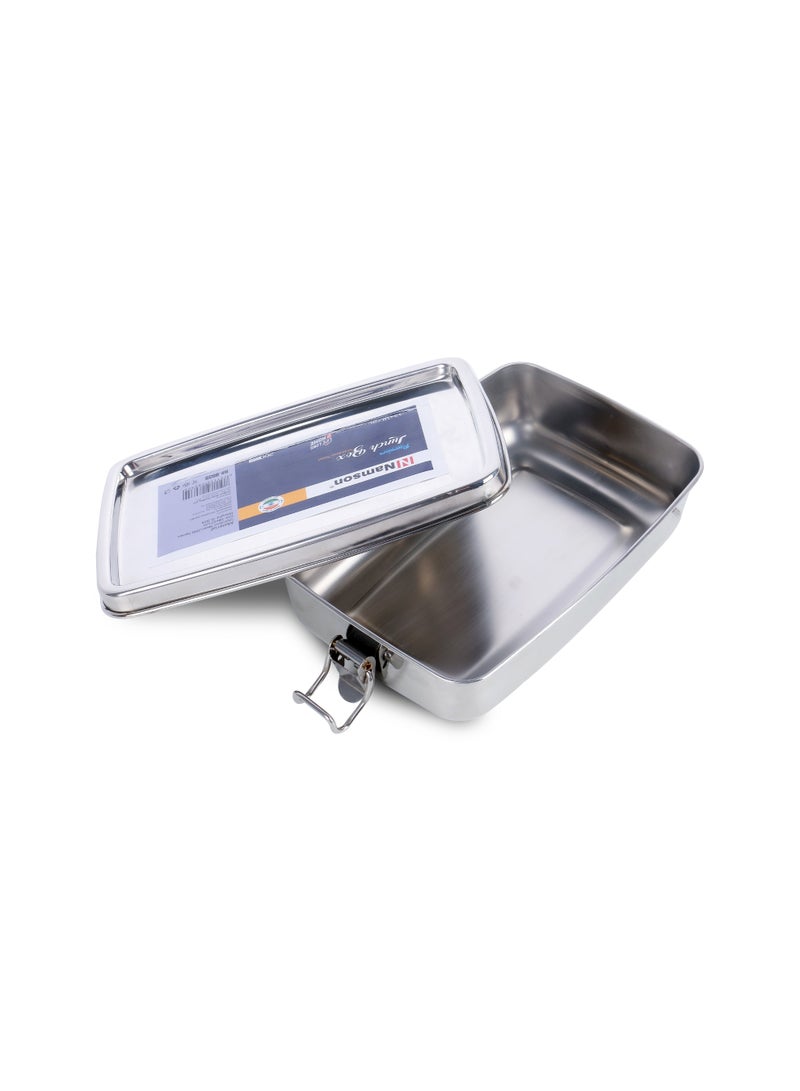NAMSON NAMSON S/STEEL LUNCH BOX 12X18CM NA-8035 – Premium Stainless Steel | Durable & Easy to Clean | Everyday Kitchen Essential - Image 3