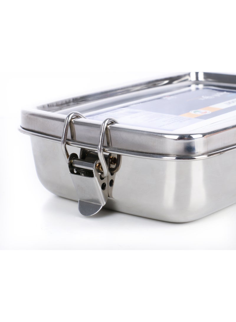 NAMSON NAMSON S/STEEL LUNCH BOX 12X18CM NA-8035 – Premium Stainless Steel | Durable & Easy to Clean | Everyday Kitchen Essential - Image 2
