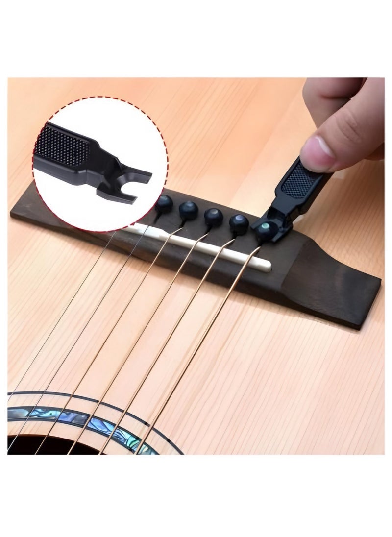 Generic - Multifunctional String Peg Winder String Cutter & Pin Puller For Guitar Ukulele Mandolin - Image 1