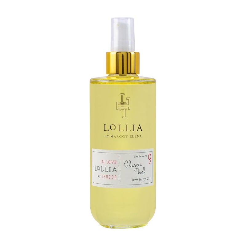 LOLLIA In Love Dry Body Oil 68 Fl Oz Classic Petal Womens Scented Moisturizing Dry Body Oil for Women For All Skin Types