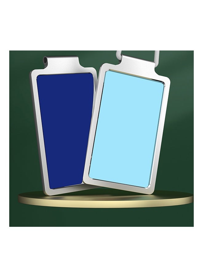 ID Card Holder Aluminum Alloy Badge Holder with Lanyard for Work ID, School ID, Metro Card, Access Card, Grey - Image 3