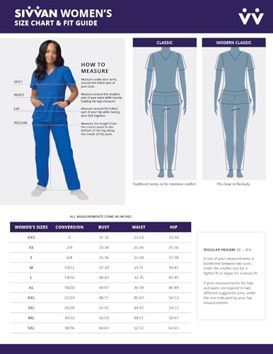 Sivvan Scrubs for Women - Long Sleeve Comfort Underscrub Tee - S8500 - Sea Glass - S - Image 5
