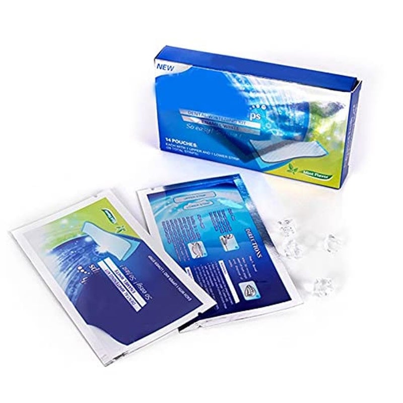 COSYOO Sensitive Reduced Adult Universal Safe Remove Stain Refresh Dental White Strip Professional 28PCS Lightweight Portable Universal - Image 2
