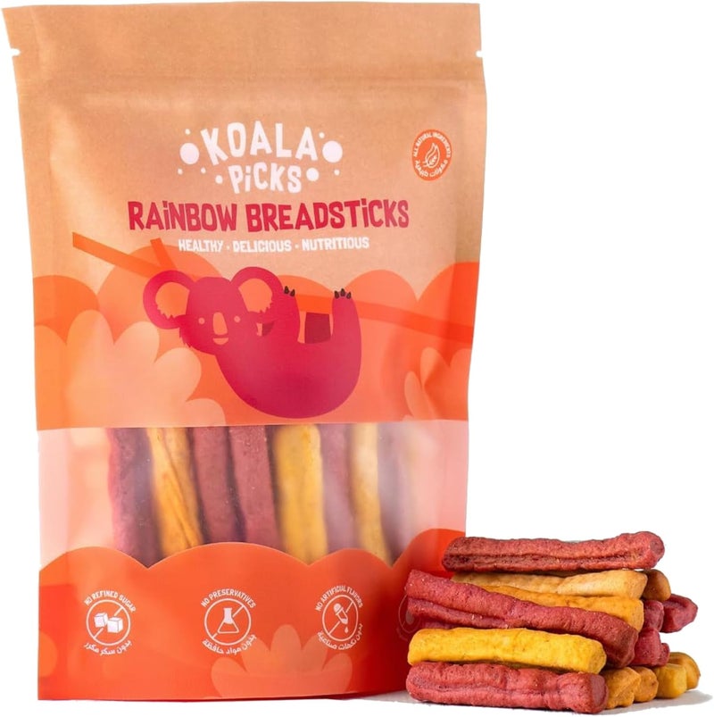 Koala Picks Rainbow Veggie Breadsticks - 120g - Image 1