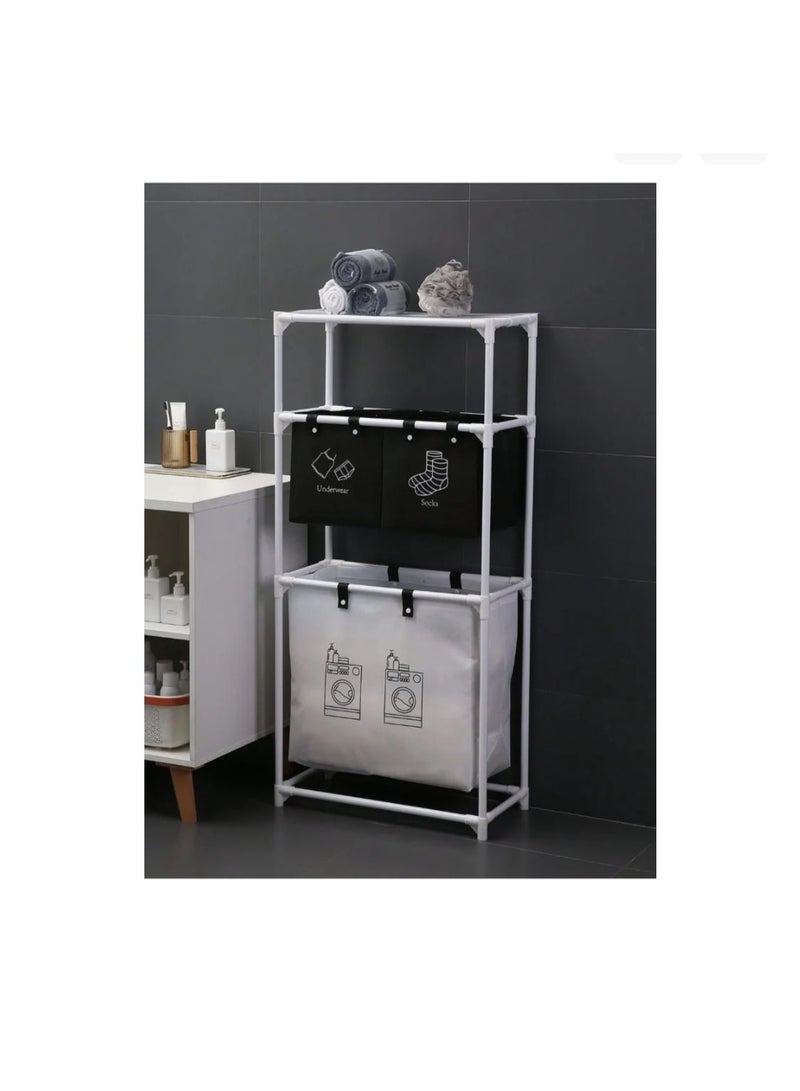 Multi layer laundry basket