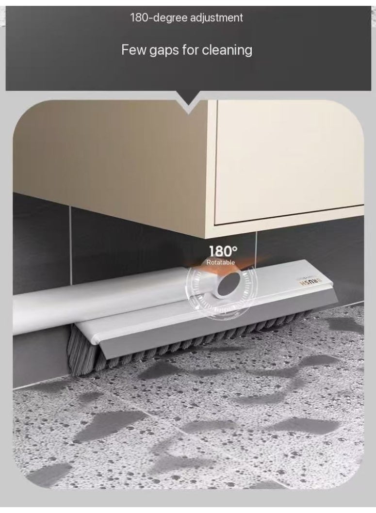 TNGames "Buy One Get One Free" Long-Handle Stiff-Bristle Floor Brush + Mop Clip Set – 180° Rotating Deep-Cleaning Brush – For Tiles/Wood Floors/Bathroom Grout – Powerful Stain Removal Without Surface Damage - Image 4