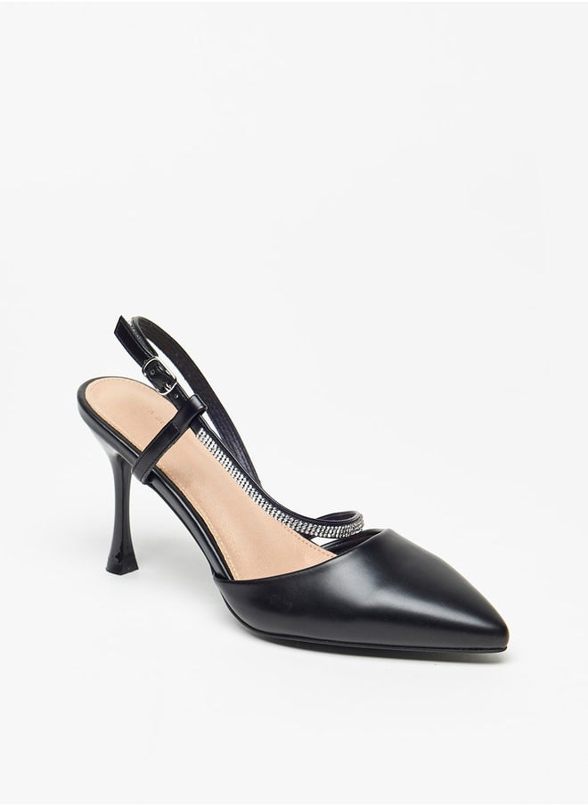 Flora Bella By Shoexpress - Women's Embellished Pumps with Buckle Closure and Stiletto Heels - Image 1
