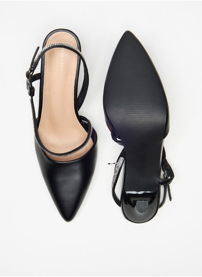 Flora Bella By Shoexpress - Women's Embellished Pumps with Buckle Closure and Stiletto Heels - Image 1