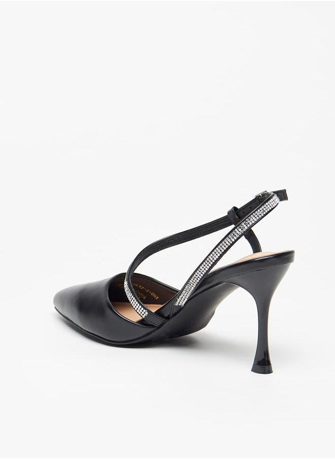 Flora Bella By Shoexpress - Women's Embellished Pumps with Buckle Closure and Stiletto Heels - Image 1