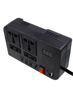 BYGD 200W Car Power Inverter DC 12V To 220V AC Converter LED Display Sockets Modified Sine Wave Power Inverter With 4 USB Ports For Laptop Car Plug Adapter Car Power Inverter Car Charger Fast Charger  - Image 4