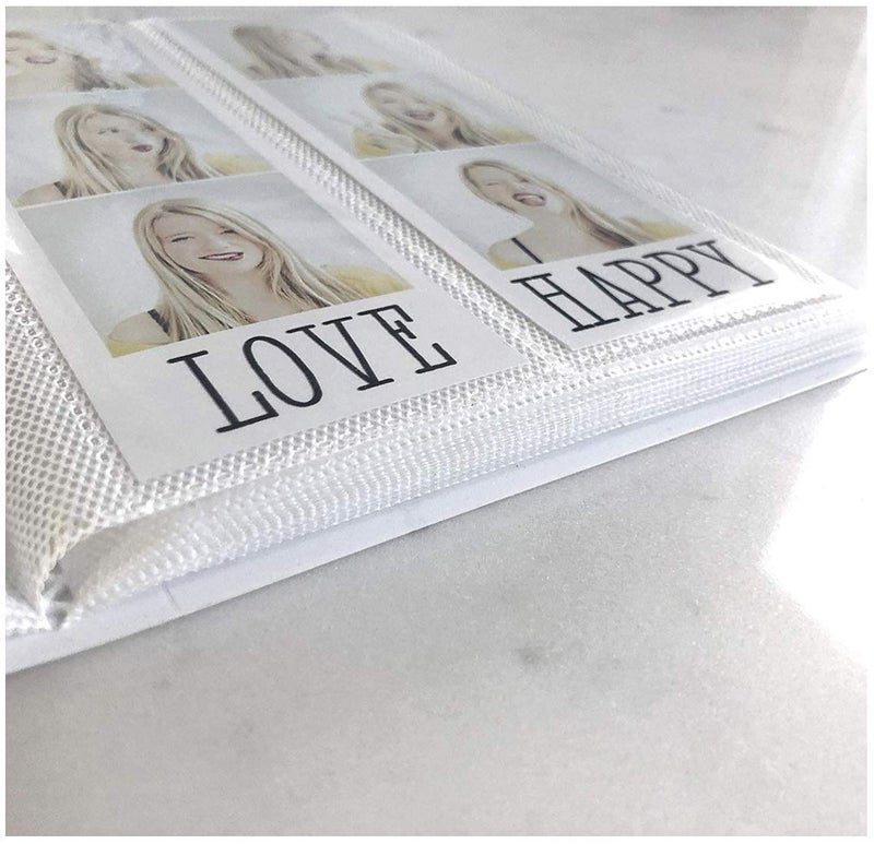 SMILE&WAVE Photo Booth Photo Album - For Wedding or Party- Holds 120 Photobooth 2x6 Photo Strips - Slide In - With Text (CAPTURE THE LOVE, 2X6) - Image 3