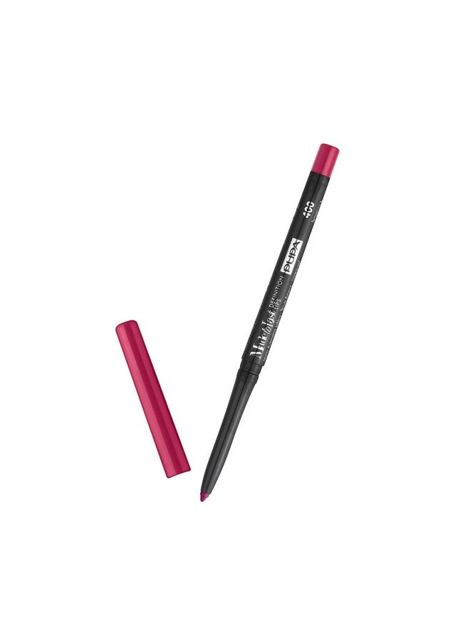 PUPA Milano Made To Last Definition Lips Pencil For Precise Lip Contouring Absolute Color Release Very Smooth Application Soft And Clings Perfectly To Lips 400 Intense Fuchsia 0.012 Oz - Image 1