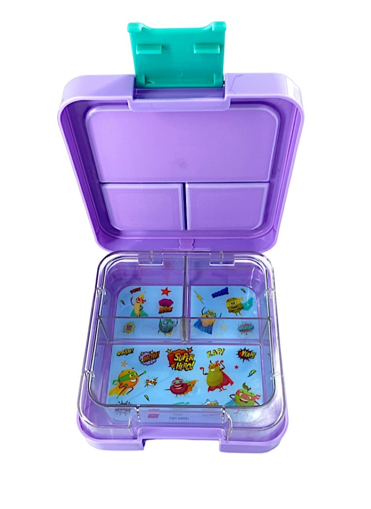 TINY WHEEL Tiny Wheel  Mini baby lunch Box -  purple  - Image 2