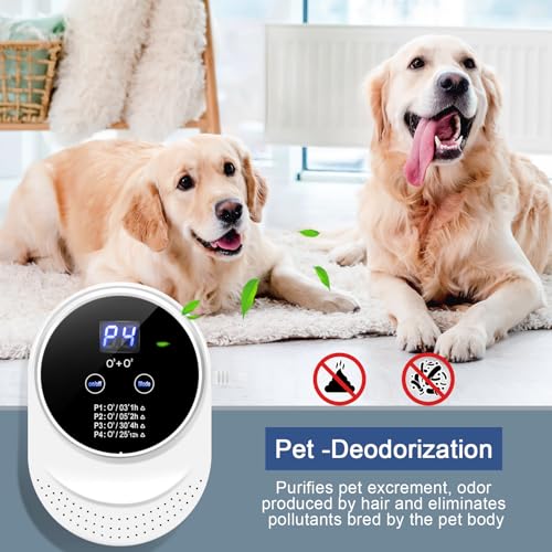 iCare Ozone Odor Eliminator for Strong Odor 99% Cat Litter Deodorizer Dog Poof Odor Removal Home Plug in Air Purifier for Bedroom Toilet Kitchen Pets Shoe Smoke Car Formaldehyde Air Freshener White - Image 4