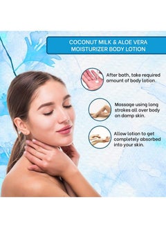 MNT Coconut Milk & Aloe Vera Moisturizing Body Lotion 300 Ml  - Image 3