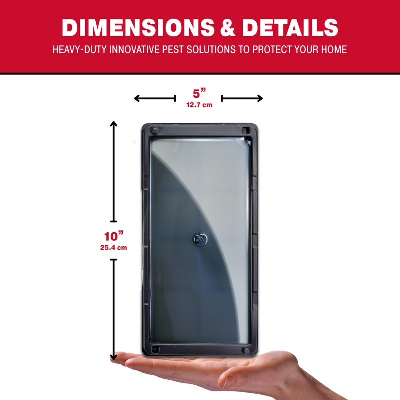 Catchmaster فخاخ الفئران والثعابين والفئران من كاتشماستر 8 عبوات، فخاخ لاصقة كبيرة للفئران للاستخدام المنزلي، صينية بلاستيكية لاصقة للاستخدام داخل المنزل، لجذب الثعابين والفئران والعناكب، مكافحة الآفات للمنزل والمرآب - Image 4