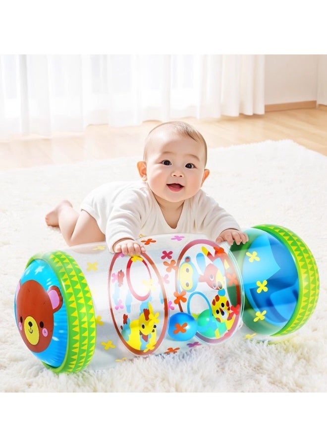 Crawling & Walking Baby Toys Inflatable Baby Roller Toy Beginner Crawl Along Game - Image 1