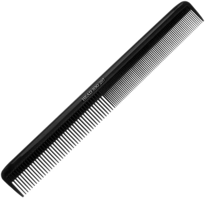 Head Jog 207 Cutting Comb Professional Fine Styling Hair Comb For Cutting Sectioning Styling Anti Static Heat Resistant Medium Fine Tooth Combs For Men Women