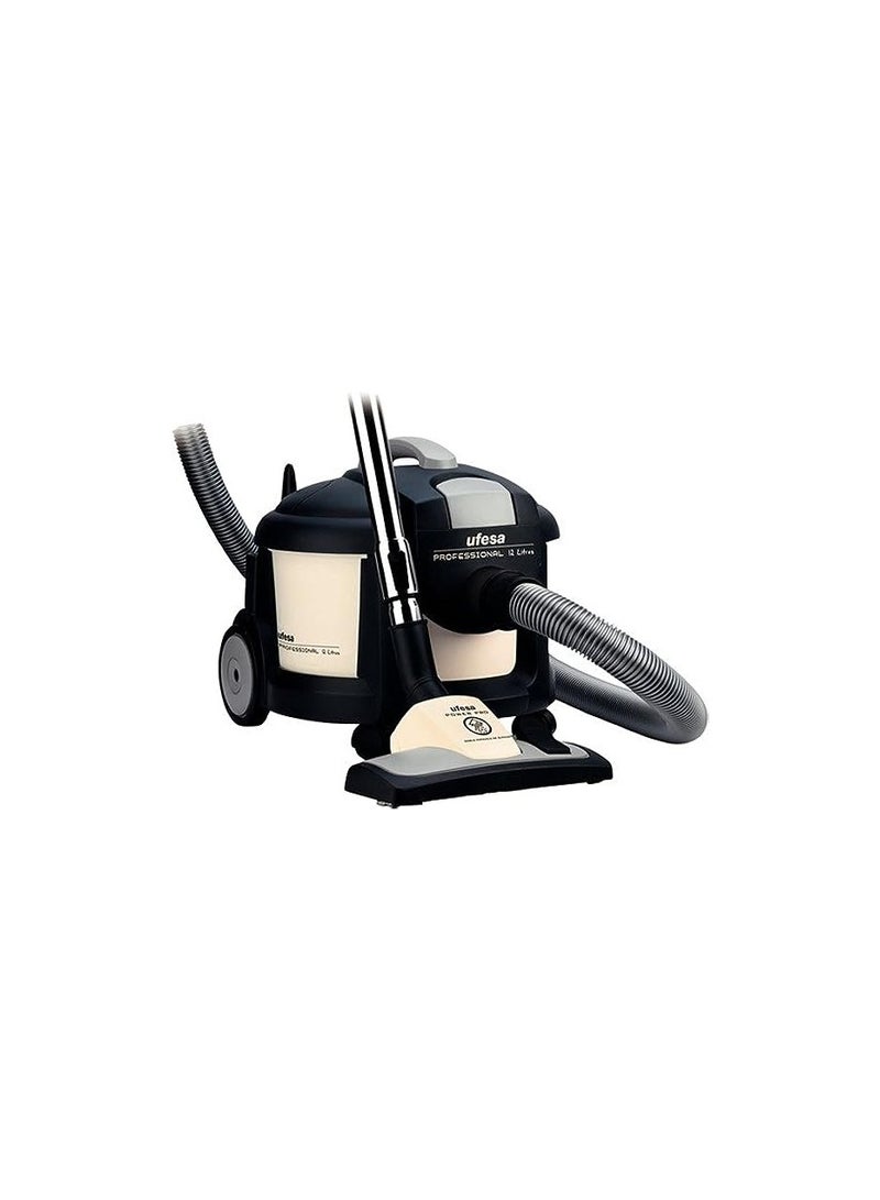 UFESA AP8100 Professional Vacuum Cleaner 12L, 1300W Powerful Suction, 230–400V, Easy to Clean & Store – Black & Silver - Image 1