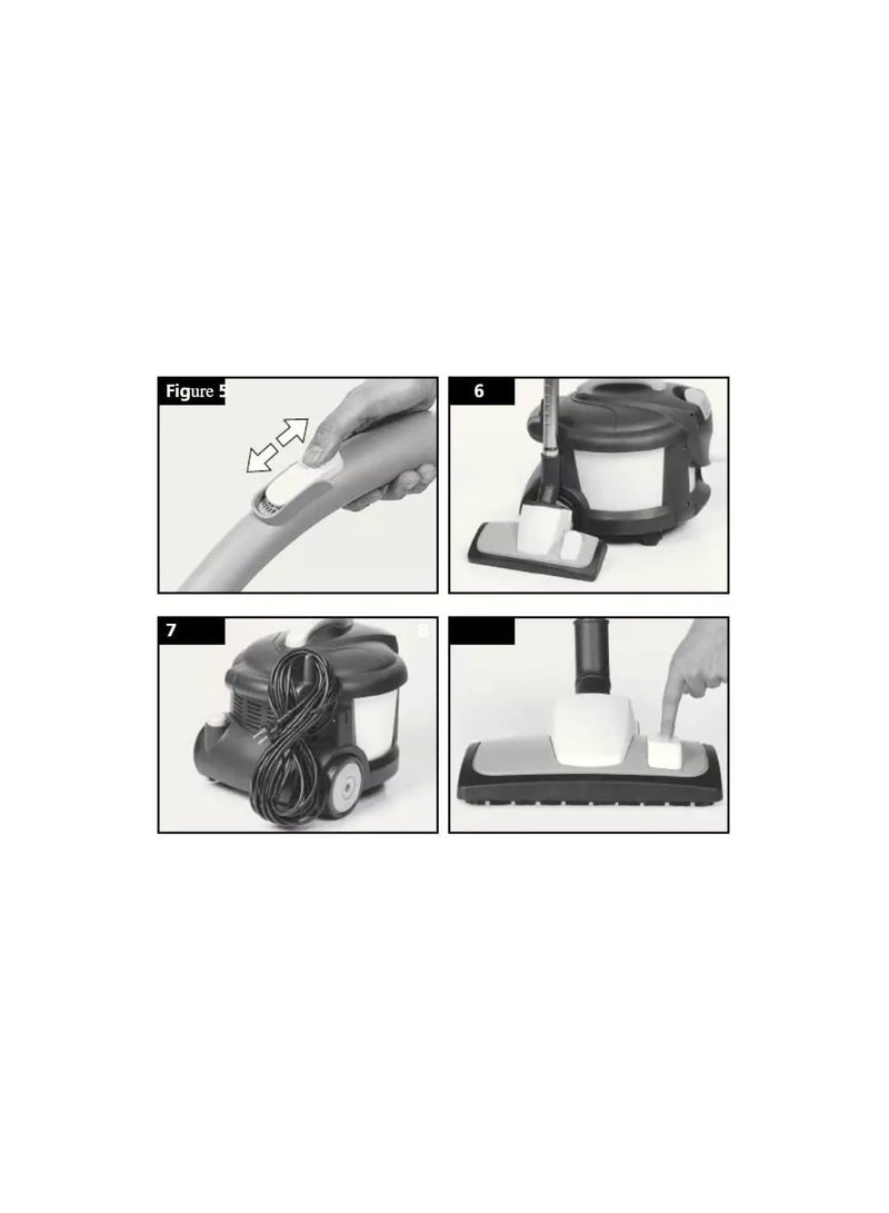 UFESA AP8100 Professional Vacuum Cleaner 12L, 1300W Powerful Suction, 230–400V, Easy to Clean & Store – Black & Silver - Image 3