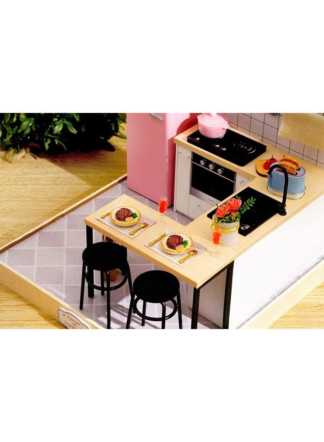Flever Dollhouse Miniature Diy House Kit Creative Room With Furniture For Romantic Artwork Gift (Taste Of Life) - Image 4