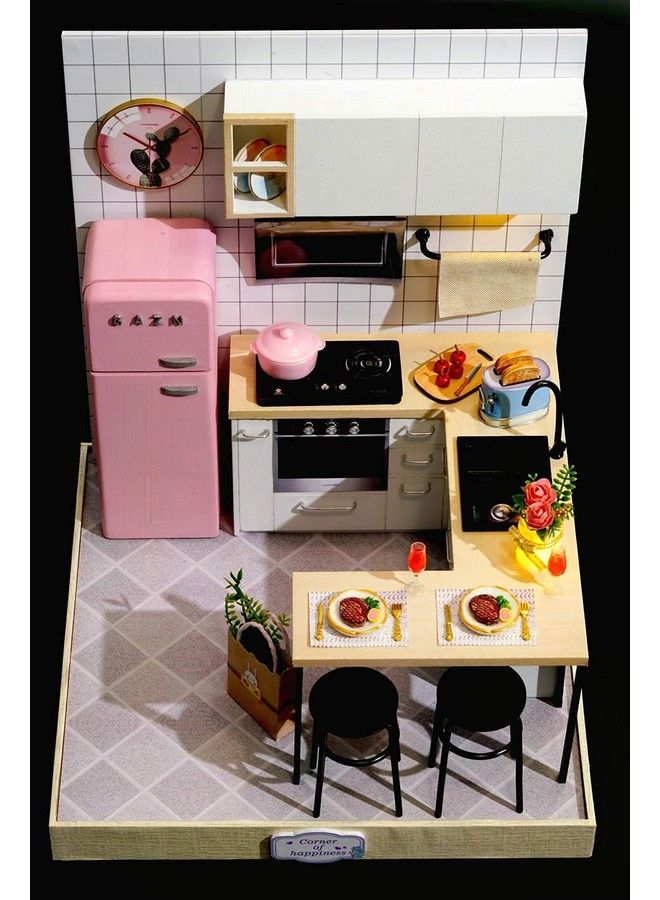 Flever Dollhouse Miniature Diy House Kit Creative Room With Furniture For Romantic Artwork Gift (Taste Of Life) - Image 5