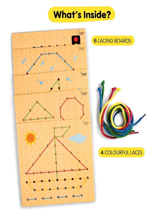 Clever Cubes Stringy Trail, Motor Skills Games, Activity Games, Educational Games, Return Gifts for Kids, Multicolour - Image 3