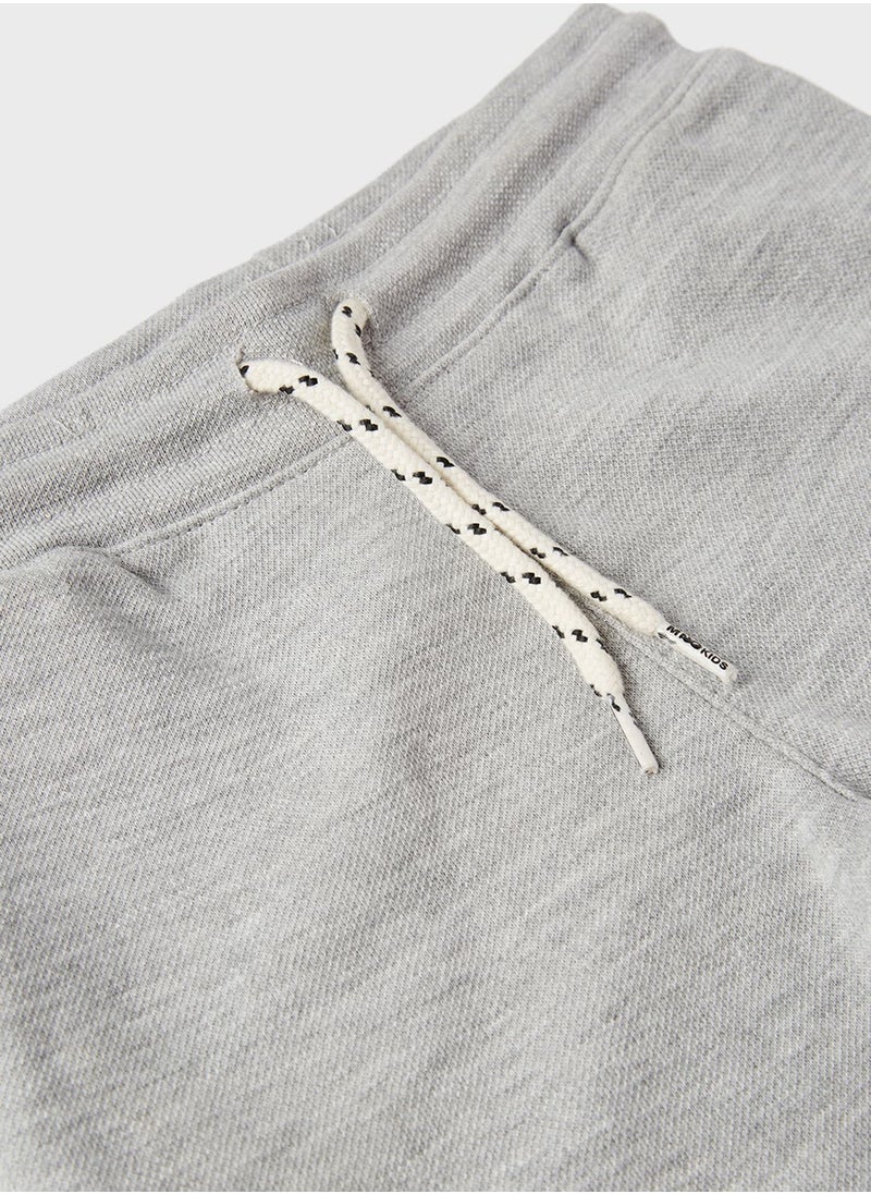 MANGO - Kids Solid Pattern Casual Shorts - Image 1