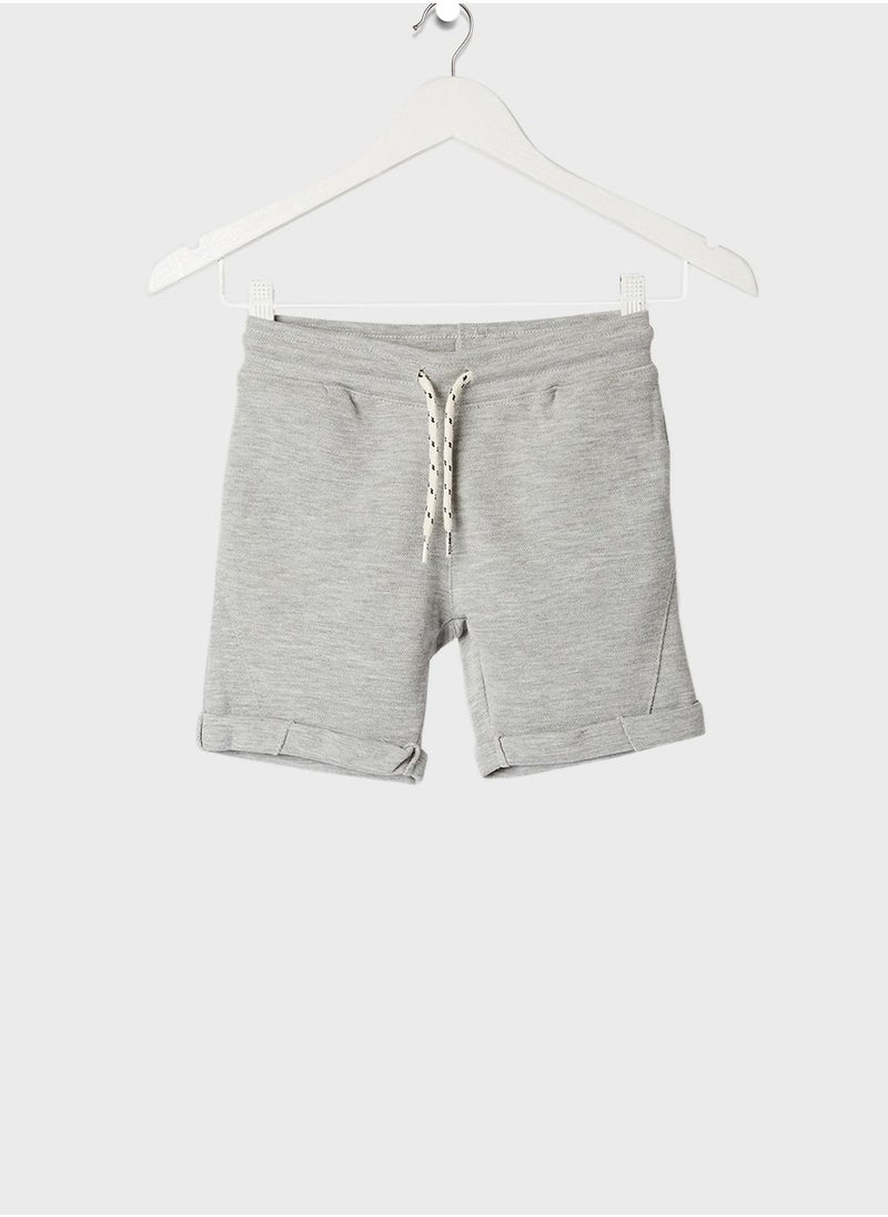 MANGO - Kids Solid Pattern Casual Shorts - Image 1