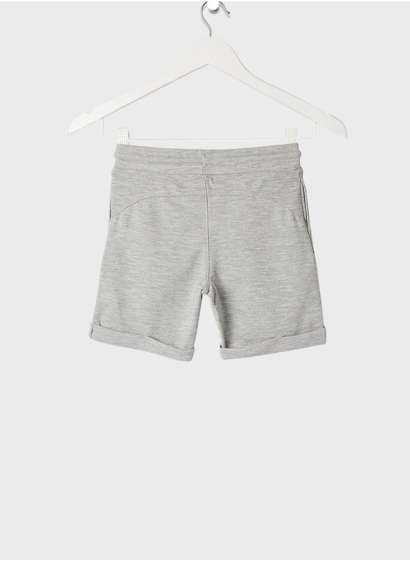 MANGO - Kids Solid Pattern Casual Shorts - Image 1