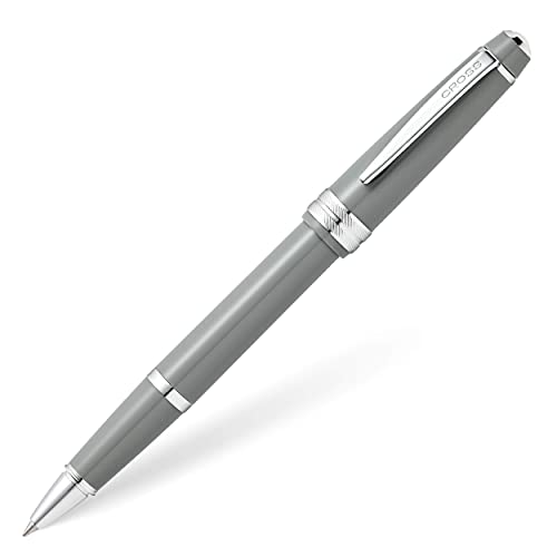 Cross Bailey Light Polished Gray Rollerball Pen – Refillable, Medium Point Black Ink, Presented in Everyday Gift Box - Image 1