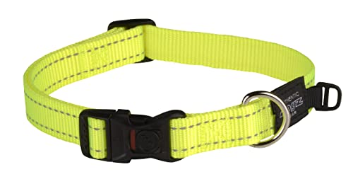 Rogz Reflective Dog Collar for Large Dogs, Adjustable from 13-22 inches, Yellow - Image 4